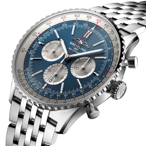 breitling navitimer red and blue|Breitling Navitimer 46mm blue.